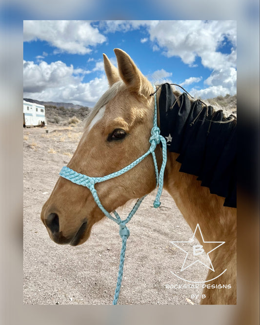 1 Color - Muletape Halter with 10’ Lead - Average/Horse