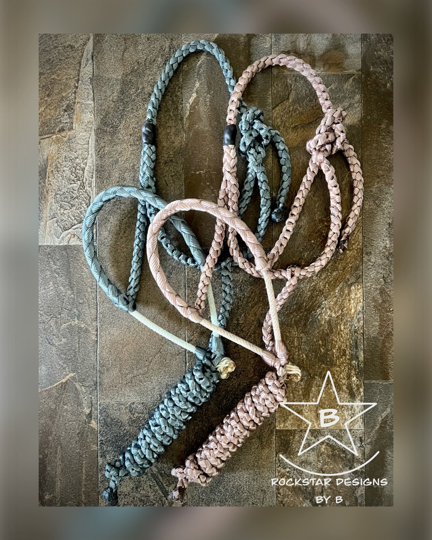 Made to Order - Braided Lariat Nose Muletape Halter w/10’ Lead - Average Horse - 1 Color