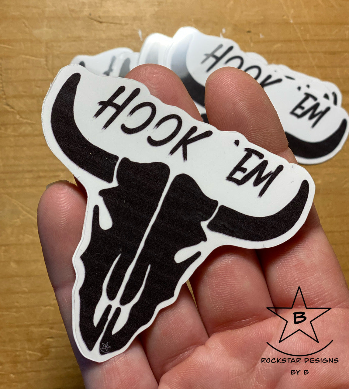 Sticker - Steer Skull - Hook em