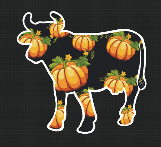 Sticker - Pumpkin Cow