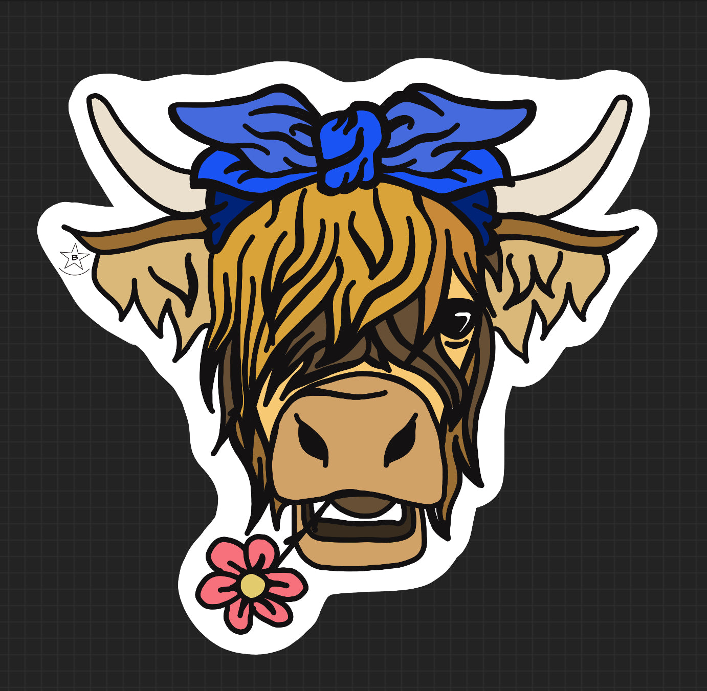 Sticker - Highland Cow