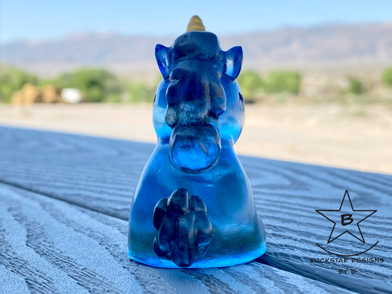 Resin Unicorn - 2.5 inch Liquid Royal Blue