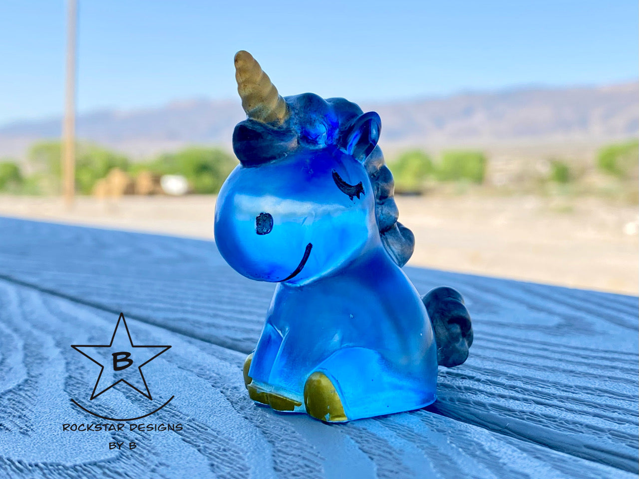 Resin Unicorn - 2.5 inch Liquid Royal Blue