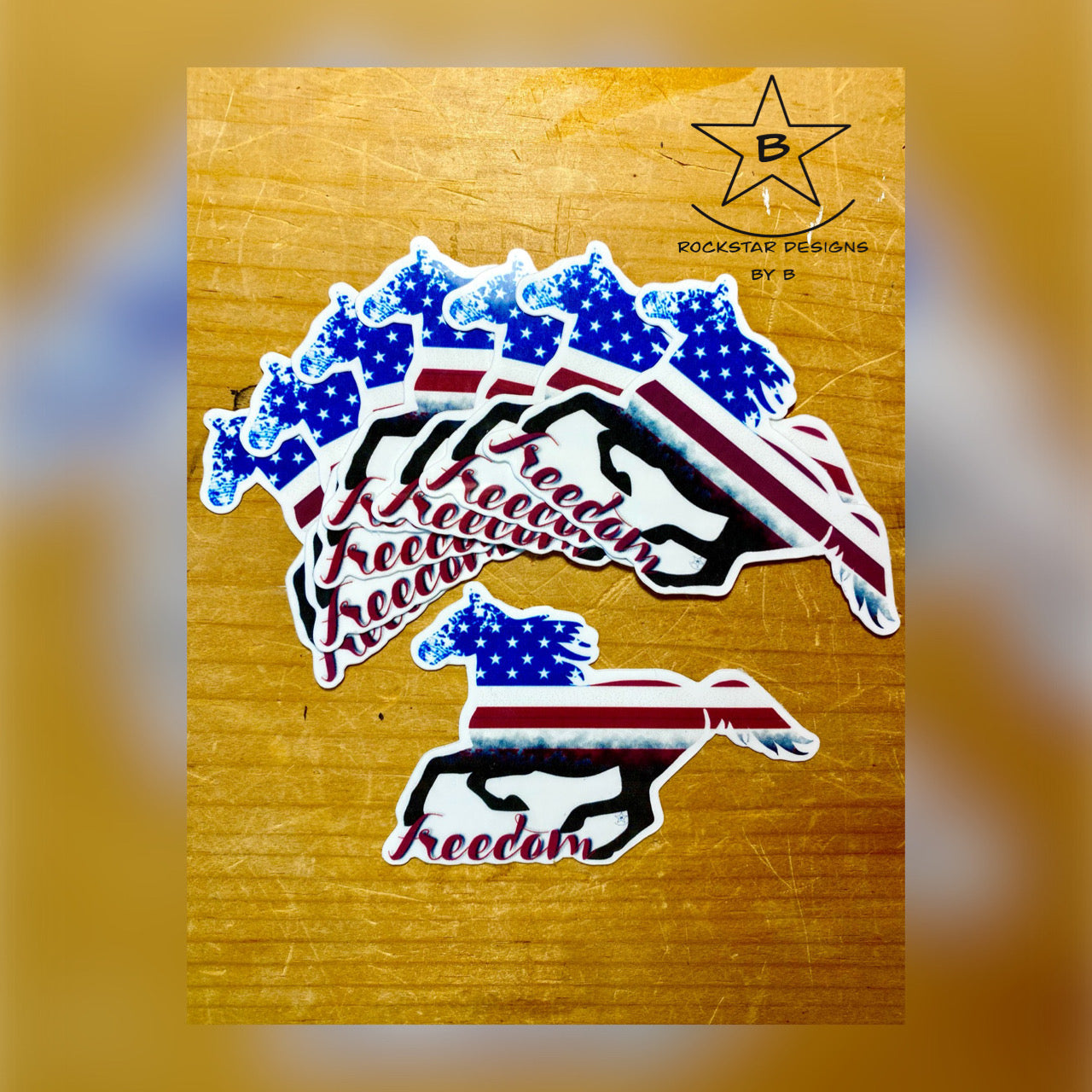 Sticker - Freedom Flag Horse