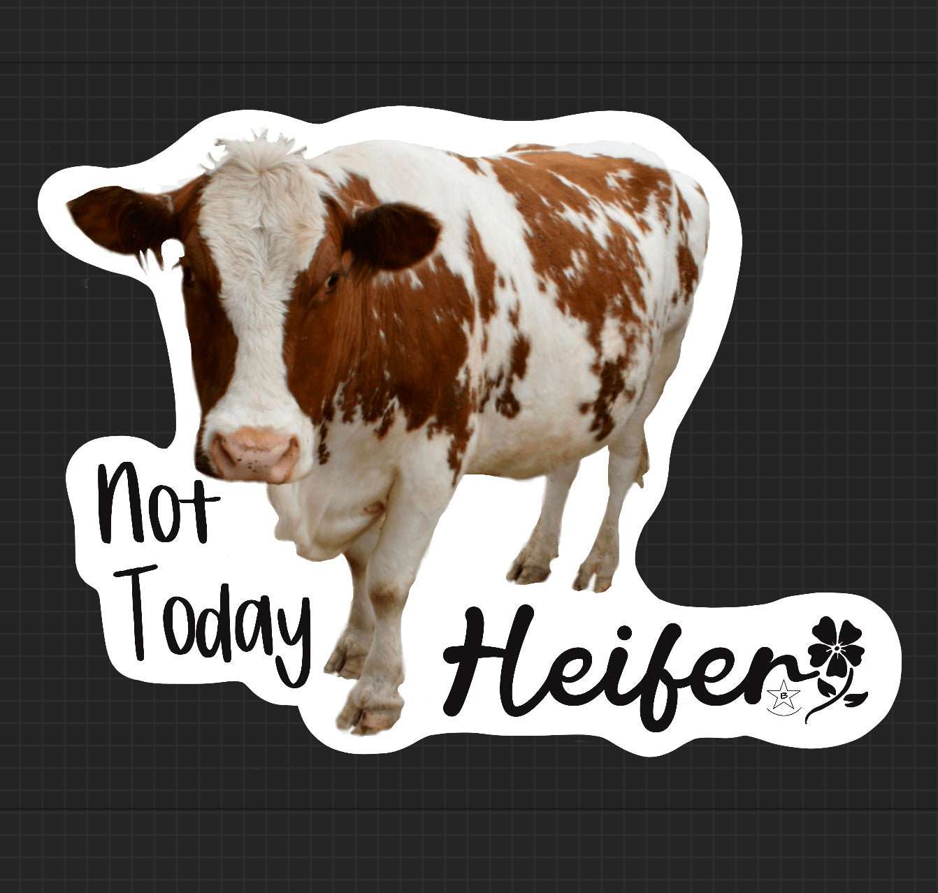 Sticker - Not Today Heifer