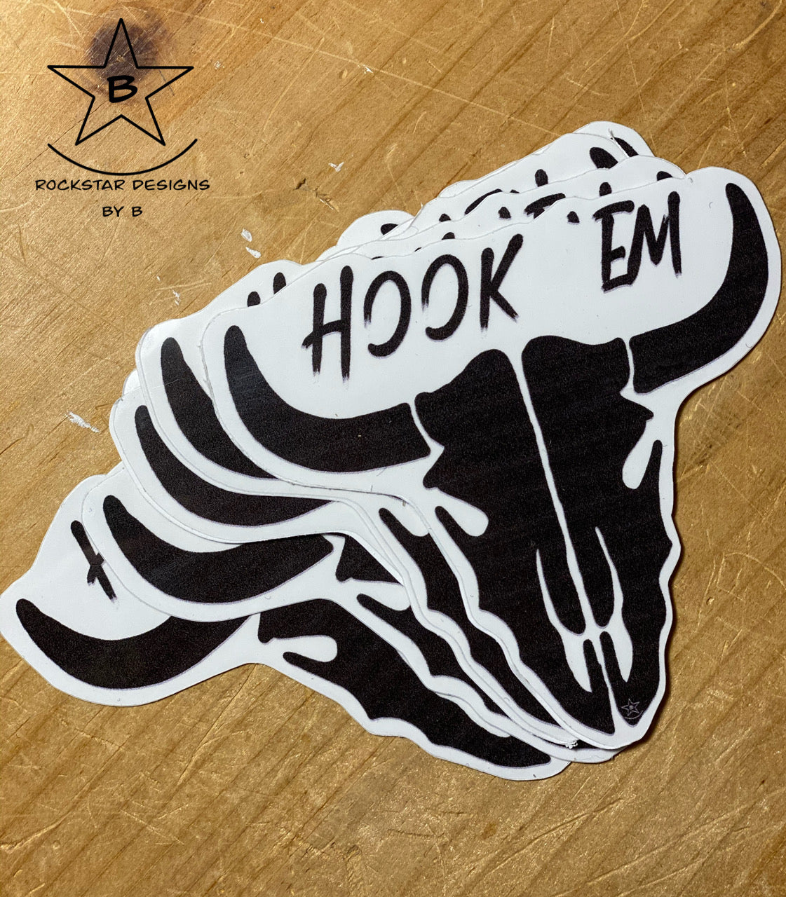 Sticker - Steer Skull - Hook em