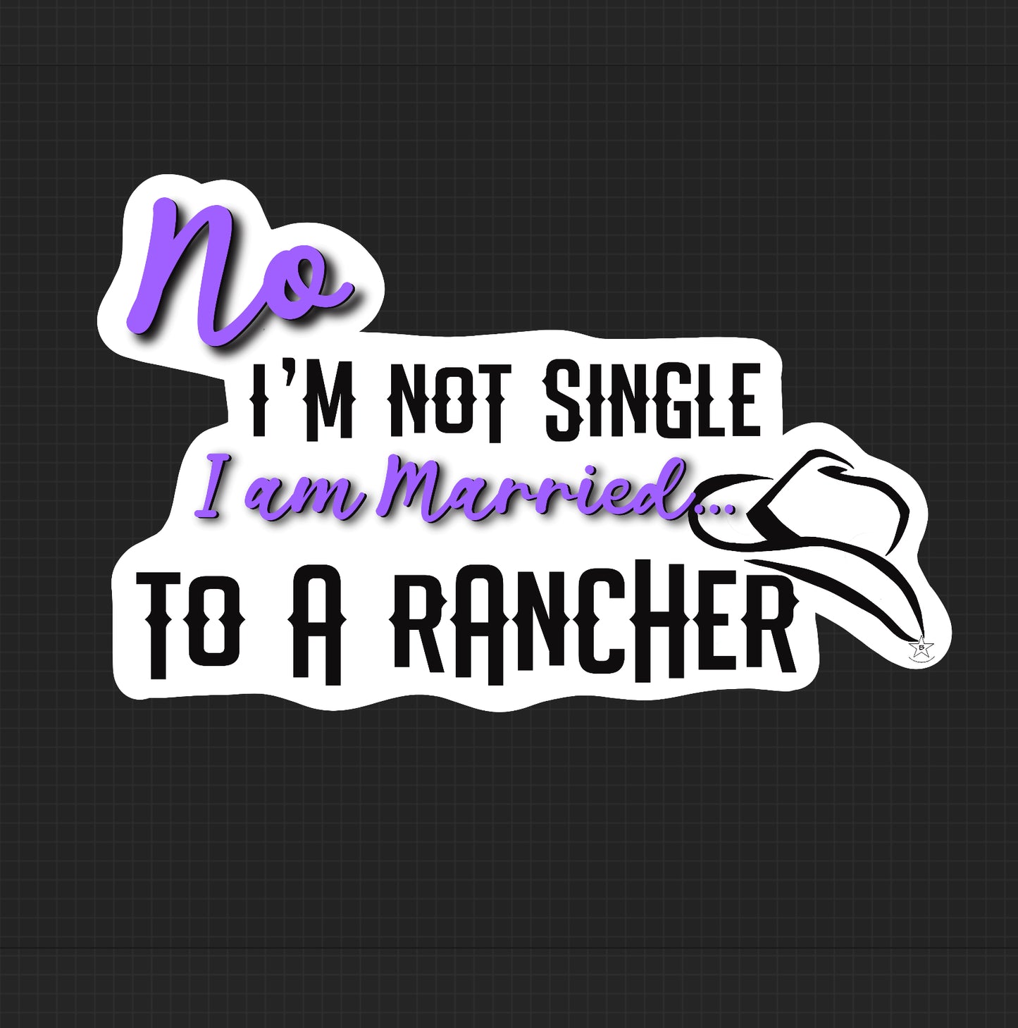 Sticker - Married to a Rancher