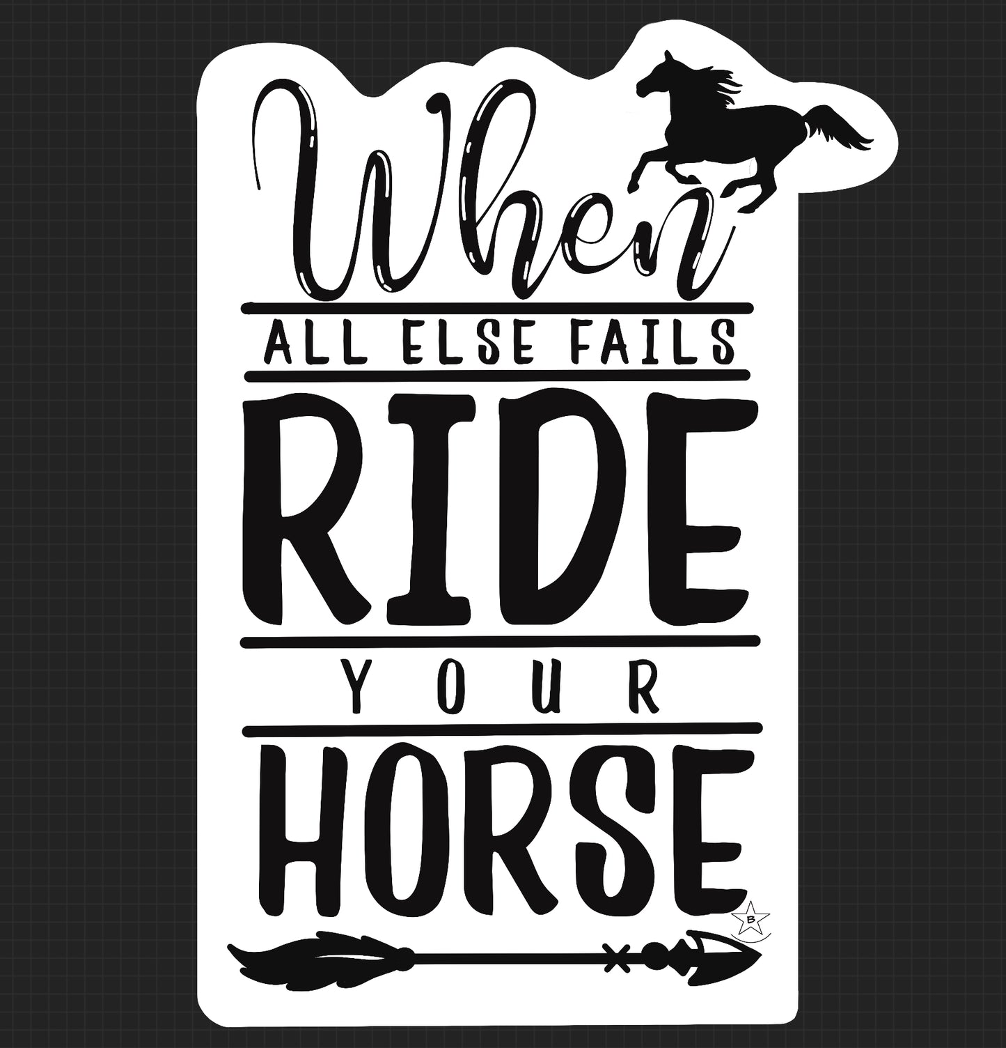 Sticker - Go Ride Your Horse