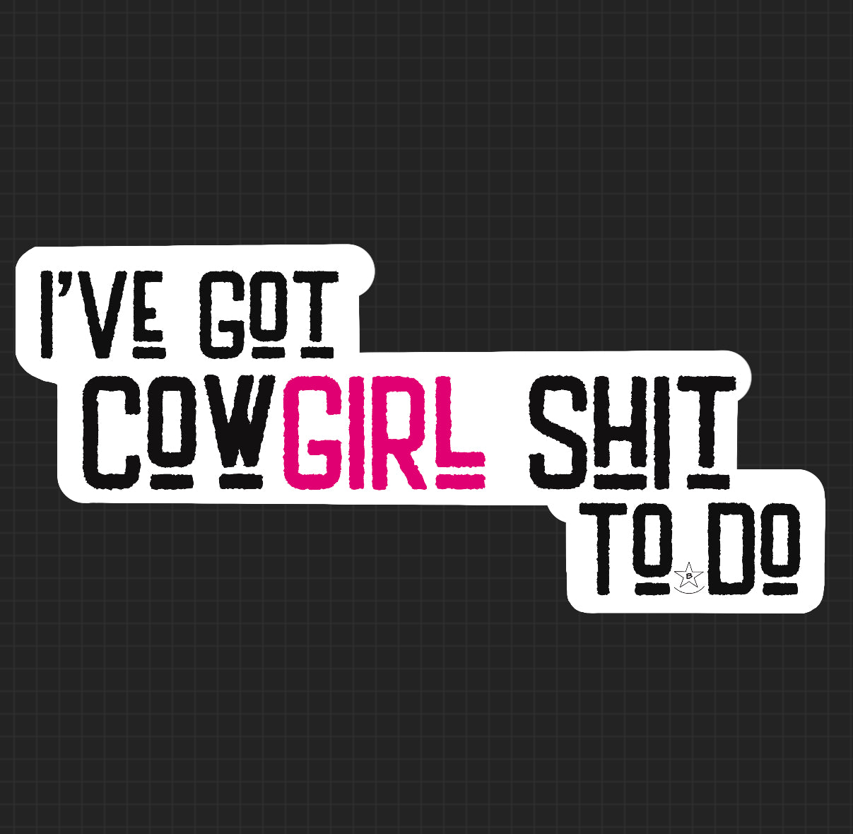 Sticker - Cowgirl S… to Do