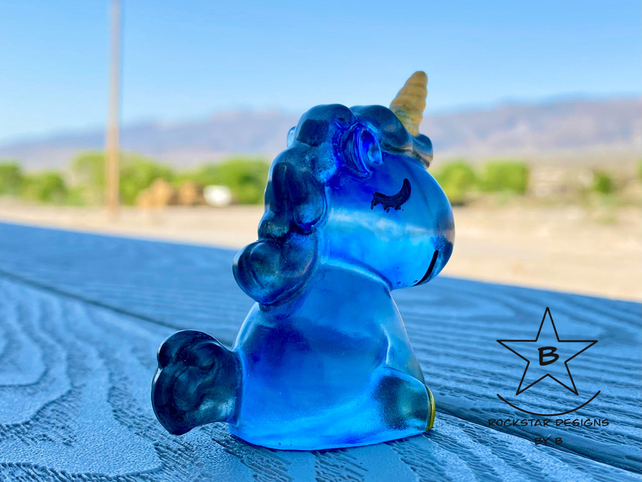 Resin Unicorn - 2.5 inch Liquid Royal Blue