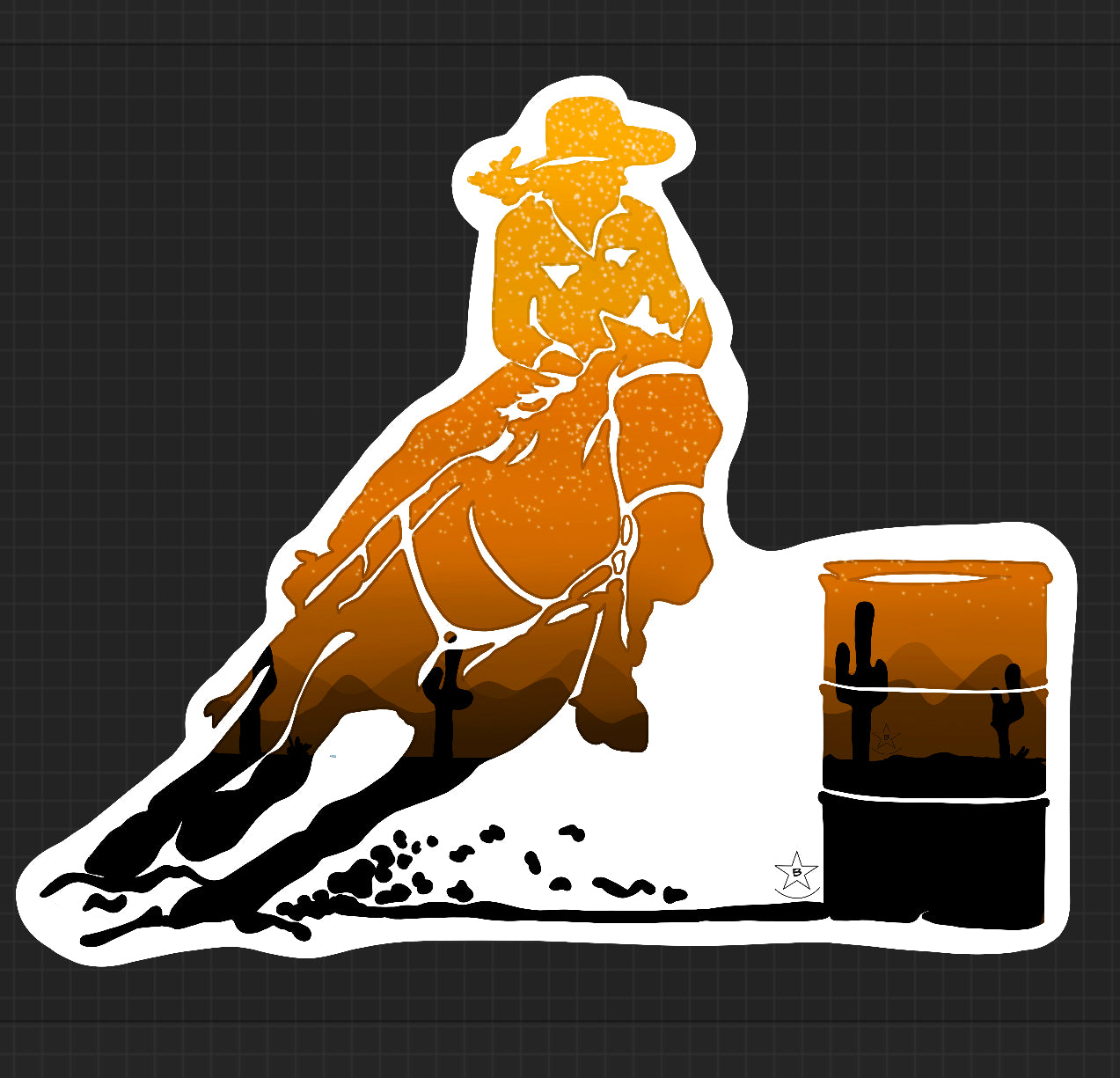 Sticker - Barrel Racer - Multiple Designs