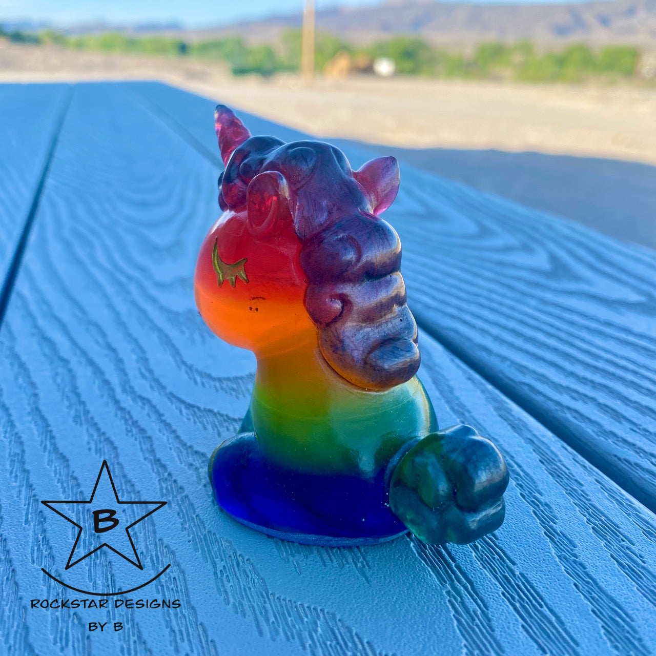 Resin Unicorn - 3 inch Rainbow